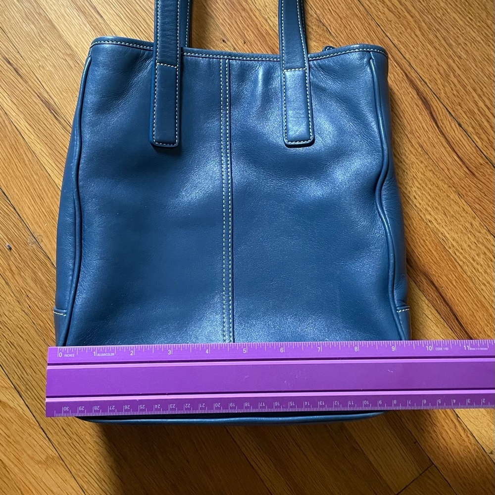***Sale***Coach Slate Blue Bag No L29-7776 With Matching Wallet Org $128 - Picture 9 of 14